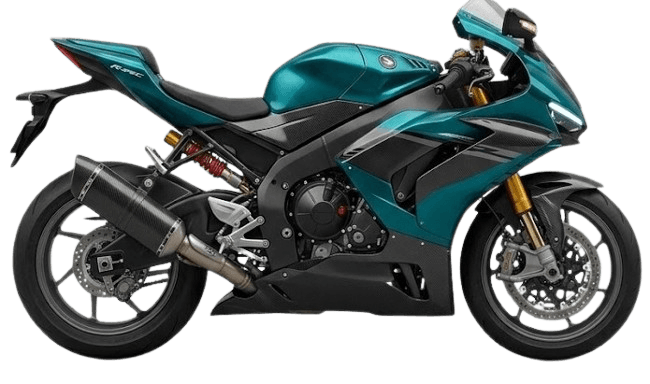 Premium Teal Sports Bike