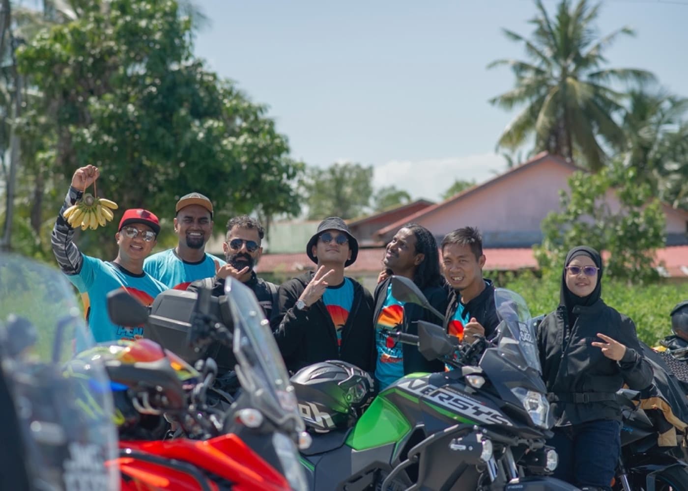Bino riders on the Road, Trail & Tide expedition